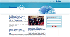 Desktop Screenshot of educationnewswire.org